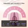 IPL Hair Remover, Mini Home Laser Permanent Hair Remover with 500,000 Flashes and 5 Energy Gears.for Body Face Bikini Area, Portable Lightweight Gifts for Women and Men (Rose Gold) view 3