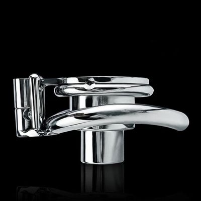 Cock Cage with Inverted Unremovable Cylinder Plug Hard Core Chastity Device for Male (40MM, F152)