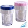 Sanfly Contact Lens Barrel Cases 2pcs/set Contact Lens Cleaner Contact Washer Manual Rotation Contact Lens Container for Eyes Care view 1