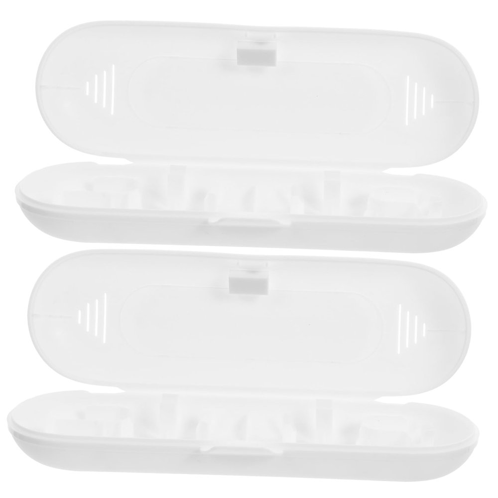 Cabilock Electric Toothbrush Case Set Travel Carrying Case 2Pcs Toothbrush Heads Universal Holder for Home