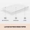 Lazyzizi Mattress Wedge Only, 5-Inch King Inclined Bed Wedge Mattress Topper for Acid Reflux, GERD, Neck & Back Pain, Snoring, Adjustable Elevator Under Mattress Support for Bedroom view 4