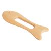 2Pcs Wooden Scraping Board, Fish Shape Polished Beech Hand Body Guasha Massager Tool for Face Neck Back view 4