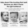 Three-Sided Children's Toothbrush,Three Sides Soft Silicone Brush Head Toothbrush, Cute Cartoon Creative Soft Toothbrush, Suitable for Children Aged 2-12 (2*Pink) view 2