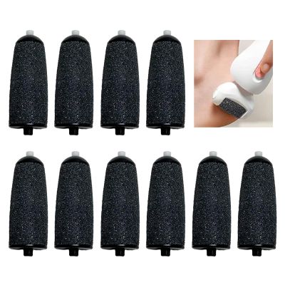 10pcs Replacement Rollers,Foot File Replacement Rollers,Plastic ARC Design Extra Coarse Easy to Replace for Pedicure Foot Removes Crusty, Rough, Chapped, Dry and Callused Skin