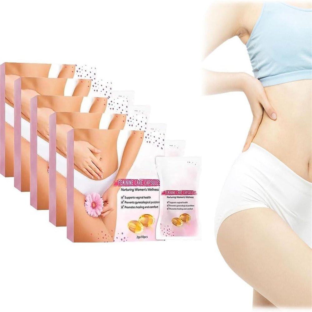 EXQST 2023 FemiPure Anti-Itch Detox Slimming Capsule Suppository Instant Anti-Itch Detox Slimming Product Slimming & Firming Repair Capsule Revert to Tight and Tender State