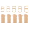10Pcs Oval Finger Splints and Sleeves Kit, 5 Graduated Trigger Finger Splint and 5 Finger Sleeves Finger Support Brace Upgraded Finger Stabilizer Kit for Thumb Middle Ring Index Pinky(Size 5,6,7,8,9) view 1