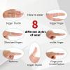 10Pcs Oval Finger Splints and Sleeves Kit, 5 Graduated Trigger Finger Splint and 5 Finger Sleeves Finger Support Brace Upgraded Finger Stabilizer Kit for Thumb Middle Ring Index Pinky(Size 5,6,7,8,9) view 4