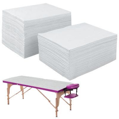 80Pcs Disposable Massage Sheets, White Massage Table Sheet Bulk, Waterproof Non-Woven Fabric Bed Cover for Spa, Beauty, Salon, SPA Club, Hotels, Massage Tattoo, Lash Bed (80 x 190 cm)