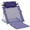 TEmkIn Adjustable Bed Backrest, Beach Chair Reading Bed Rest, Lifting Stretchable Backrest Portable Folding Sit-Up Back Rest, 5-gears, Includes Head Pillow, Load Bearing 150kg view 1