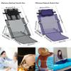 TEmkIn Adjustable Bed Backrest, Beach Chair Reading Bed Rest, Lifting Stretchable Backrest Portable Folding Sit-Up Back Rest, 5-gears, Includes Head Pillow, Load Bearing 150kg view 2