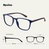 OPULIZE Max Reading Glasses - Classic Large Rectangular Frame - Matt Navy Blue with Maroon Arms - Men's Women's Unisex - Spring Hinges - R78-3 - +2.50 view 2