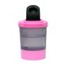 M1SS Nitro Plastic Shaker Bottle with Steel Wire Whisk Ball - 600 ml with Measuring Guide, Flip Cap and Detachable Jar Spill Proof Protein Shaker Bottle Sports Supplements Bottles with Storage PINK view 3
