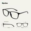 OPULIZE Max Reading Glasses - Classic Large Rectangular Frame - Matt Black with Grey Arms - Men's Women's Unisex - Spring Hinges - R78-1 - +1.00 view 2