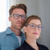 OPULIZE Max Reading Glasses - Classic Large Rectangular Frame - Matt Black with Grey Arms - Men's Women's Unisex - Spring Hinges - R78-1 - +1.00 view 3