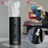 tishoo Hyaluronic Acid-Infused 4-ply Ultra Luxury Tissues | for Car Cup Holders, Home & Travel | 4 Tubes x 40 Sheets | Brown/Leopard view 3