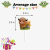 18pcs Highland Cow Cupcake Toppers for Boys Girls Adult Happy Birthday Glitter Western Rodeo Farm Party Decorations Supplies Glitter Highland Cow Cake Decorations view 4