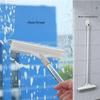 2-in-1 Toilet Floor Gap Cleaning Brush, 2 in 1 Floor Scrub Cleaning Brush Wiper, 2 in 1 Scrub Cleaning Brush, Multifunctional Rotating Floor Scrub Brush with Long Handle and Hair Removal Comb (Green) view 4