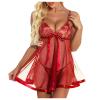 Sexy Lingerie Sets for Women Summers Sexy Nightdress Plus Size Sexy Nightwear Set Tulle Sling Dress Pajamas See Through Thong Sheer Valentines Women Lingerie Sexy Underwear Lingerie Cosplay Costume view 1