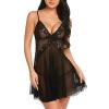 Sexy Lingerie Sets for Women Summers Sexy Nightwear Set Sexy Nightdress See Through Lace Lingerie Top Pajamas Teddy Underwear Deep V Neck Loose Women Lingerie Sexy Underwear Lingerie Cosplay Costume view 3