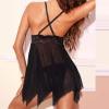 Sexy Lingerie Sets for Women Summers Sexy Nightwear Set Sexy Nightdress See Through Open Front Sling Dress Backless Deep V Neck Teddy Underwear Women Lingerie Sexy Underwear Lingerie Cosplay Costume view 4