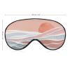 Sleeping Mask Abstract Ocean Wave and Mountain Sleep Eye Mask Blindfold with Adjustable Strap Pink and Grey Soft Eye Cover for BlockingLights view 2