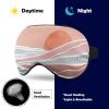 Sleeping Mask Abstract Ocean Wave and Mountain Sleep Eye Mask Blindfold with Adjustable Strap Pink and Grey Soft Eye Cover for BlockingLights view 4