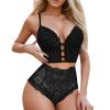Sexy Lingerie Sets for Women Summers Sexy Nightwear Set Pajamas Lace Lingerie Top Women's Lingerie Sets Black Teddy Underwear Female Valentines Women Lingerie Sexy Underwear Lingerie Cosplay Costume view 1