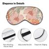 Vintage Hibiscus Flowers Sleep Mask Light Yellow Blindfold for Sleeping Elastic Blackout Eye Mask Cover for Full Night's Sleep Travel and Nap view 3