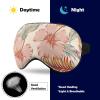 Vintage Hibiscus Flowers Sleep Mask Light Yellow Blindfold for Sleeping Elastic Blackout Eye Mask Cover for Full Night's Sleep Travel and Nap view 4