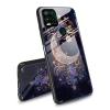BEOTIWAD Case for Moto G Stylus 5G 2021,Tempered Glass Back Cover,Side Soft TPU Bumper Cutting Groove Anti-Skid Design Protective Cover for Moto G Stylus 5G 2021,Moon Star Galaxy Floral view 1