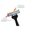 Flash 3 Ultimate Shave Triple Blade Razor Disposable Razors for Men - 3 Stainless Steel Teflon Coated Blades - Pivoting Head - Vitamin E & Aloe Lubricating Strip Pack of 10 view 3