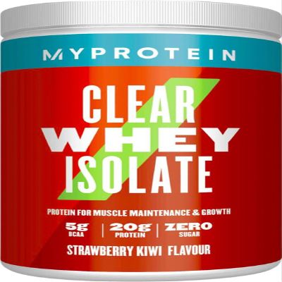 Myprotein Clear Whey Isolate Protein Powder - Strawberry Kiwi - 500g - 20 Servings - Cool and Refreshing Whey Protein Shake Alternative - 20g Protein and 4g BCAA per Serving