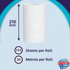 Splash Jumbo 2ply Kitchen Roll, Multipurpose White Towel Paper (12) view 3