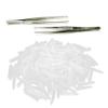 Anneome Hair Tweezers Elbow Clip Cover Tweezers Tips Protective Sleeve Anti-Slip Gardening Tool Compact Size view 3