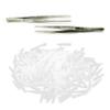 RORPOIR Tweezers Protective Sleeve Silicone Elbow Clip Cover Non-Slip Protective Effect for Tweezers Tips Home Use 200Pcs view 3