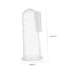 Anneome Finger Baby Toothbrush 3pcs Silicone Soft Bristles for Newborn Oral Care Training Teething Baby Boys and Girls view 2