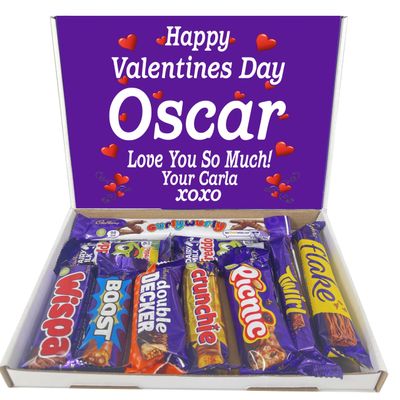 Personalised Chocolate Gift Hamper Bouquet Compatible With (CADBURY MIX)