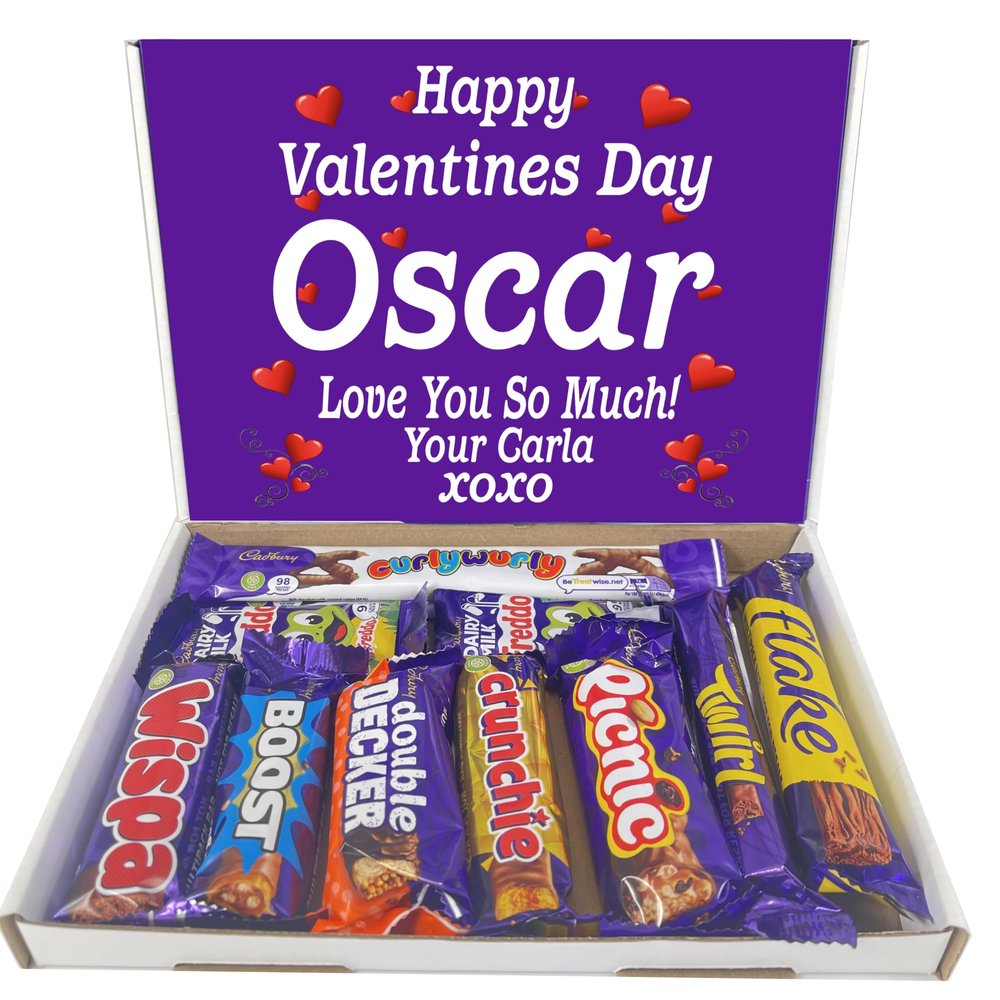Personalised Chocolate Gift Hamper Bouquet Compatible With (CADBURY MIX)