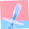 SEWOART Silicone Baby Toothbrush Infant Oral Brush Soft Training Toothbrush for Toddlers Blue Safe Baby Dental Care Tool view 2