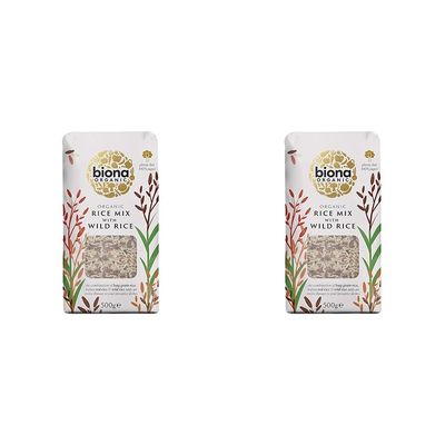 Biona Organic Wild Rice Mix, 500g (Pack of 2)