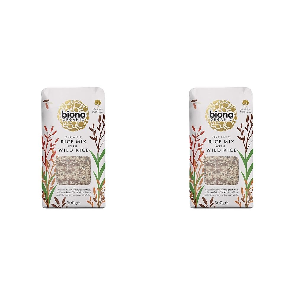 Biona Organic Wild Rice Mix, 500g (Pack of 2)