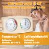 FENYW 2 in 1 Sauna Thermometer Hygrometer, Sauna Hygrometer Thermometer Wood, Wood Sauna Hygrothermograph, High-Quality Sauna Accessories for Perfect Temperature and Humidity, Steam Sauna view 4