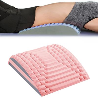 Back Stretcher Neck Stretcher for Pain Relief, Multi-Functional Spine Board Back Neck Cracker Unisex Back & Neck Stretcher Posture Corrector for Home Office Yoga (Pink)