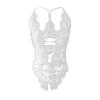 Rrunsv Ladies' Lace See Through Crotch Sexy Pajamas Sexy Lingerie Lingerie Sexy Set White view 2