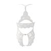 Rrunsv Ladies' Lace See Through Crotch Sexy Pajamas Sexy Lingerie Lingerie Sexy Set White view 3