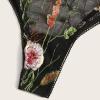 Rrunsv Underwear Underwear See-through Sexy Floral Embroidery Mesh Ladies plus Size Lingerie for Sexy Costume Black view 4