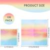 13X13 Inch Pink and Silver Napkins,Rainbow Napkins,Pink Disposable Cocktail Paper Napkins,100 Pack Pastel Napkins for Women Birthday Wedding Rainbow Party Supplies view 2