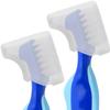 Anbbas 2pcs Soft Silicone Denture Brush Cover Fit Most Denture Toothbrushes(White) view 1