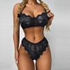 Rrunsv Sexy Lace Sexy Ladies Lingerie Lingerie Sexy Costume for Women Black view 4