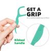 RAZOKO Dental Floss Picks | Toothpick, Shred-Resistant Floss, Easy Grip Handle, Fresh Mint Flavor, 75 Count (Pack of 3) view 2